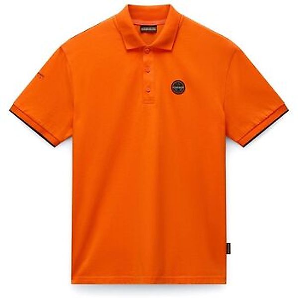Napapijri  T-Shirts & Poloshirts E-BADGE NP0A4IDA-A001 ORANGE RED günstig online kaufen