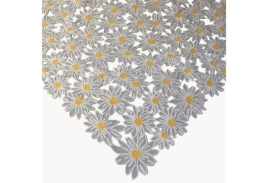 texpot Tischdecke Stickerei Gänseblümchen Blüten Frühling Sommer (1-tlg) günstig online kaufen