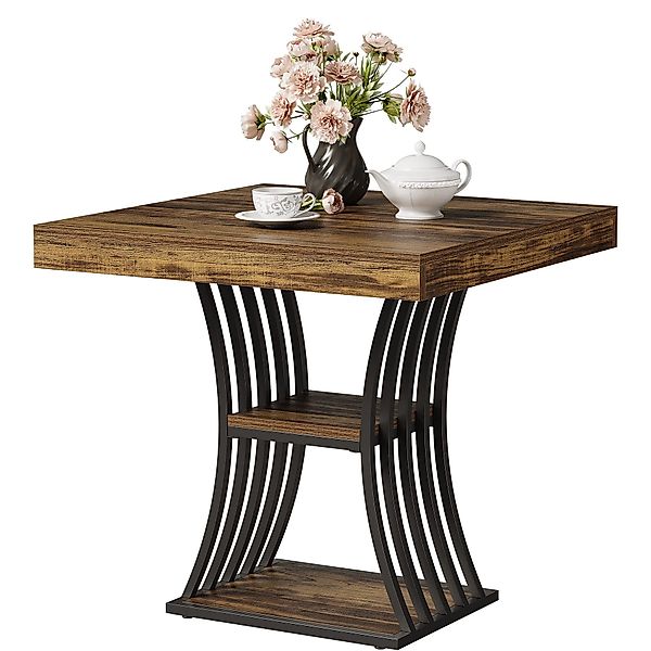 Tribesigns Esstisch für 4 Personen Industrie-Stil, günstig online kaufen