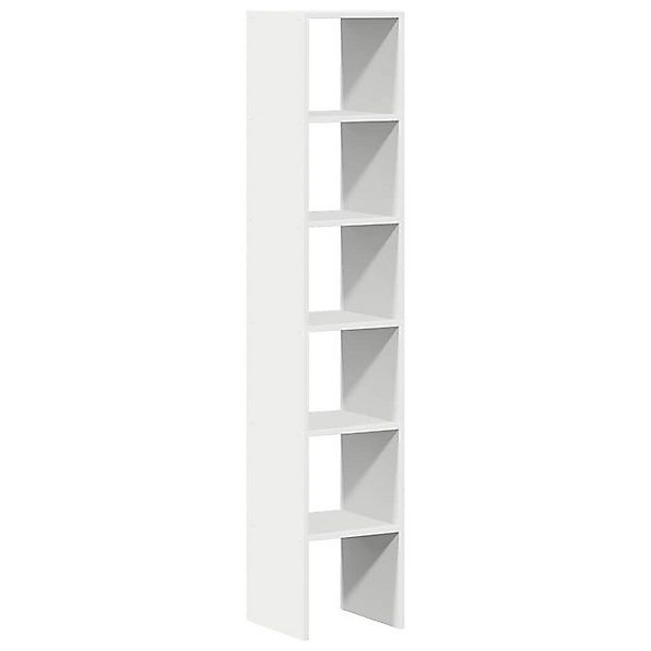 vidaXL Fächerschrank Bücherregale 2 Stk. Stapelbar Weiß 30x30x80 cm Holzwer günstig online kaufen