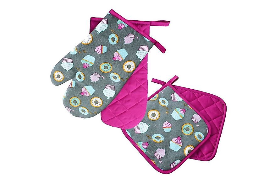 Delindo Lifestyle Topfhandschuhe und Topflappen, Ofenhandschuhe, (4-tlg), H günstig online kaufen