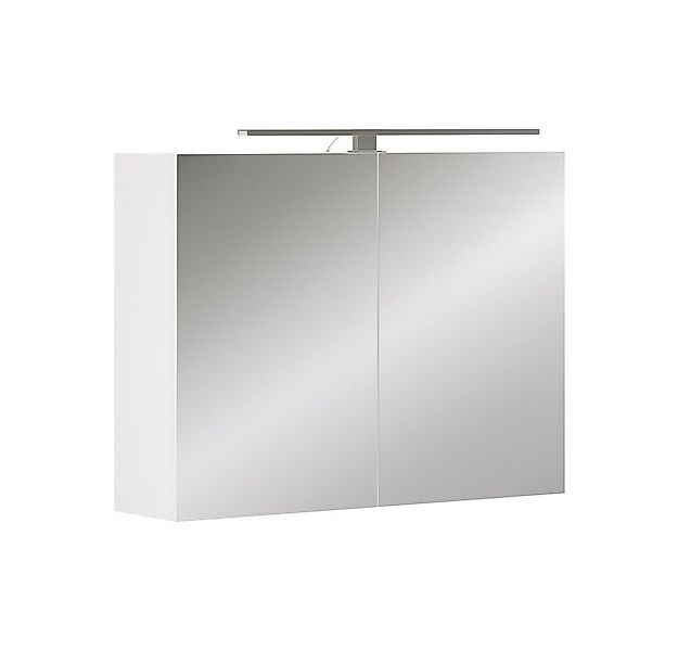 Vicco Badezimmerspiegelschrank Lavio, Weiß, 80 x 60 cm mit LED-Beleuchtung günstig online kaufen