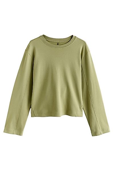 Next Blusenshirt Interlock Langarmshirt mit Rundhalsausschnitt (1-tlg) günstig online kaufen