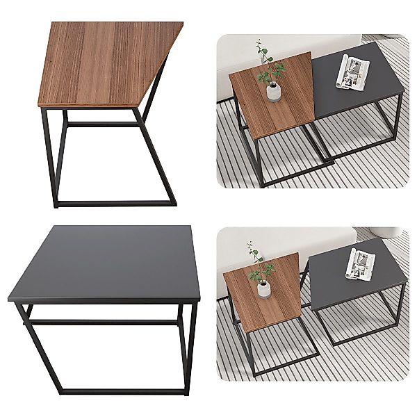 Simloveve Beistelltisch Couchtisch Satztische für Wohnzimmer günstig online kaufen