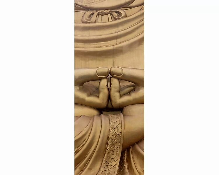 Dekopanel "Buddha" 1,00x2,50 m / Glattvlies Perlmutt günstig online kaufen