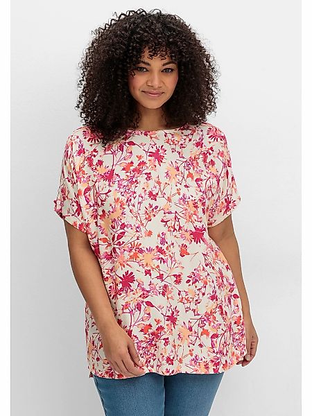 Sheego Tunika "Große Größen", mit Cut-outs an den Ärmeln günstig online kaufen