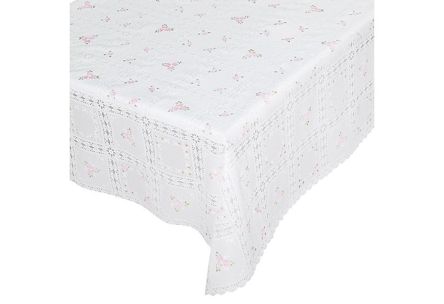 ANRO Tischdecke Lace Vinyltischdecke Häkelspitze Gartentischdecke (Einzelst günstig online kaufen
