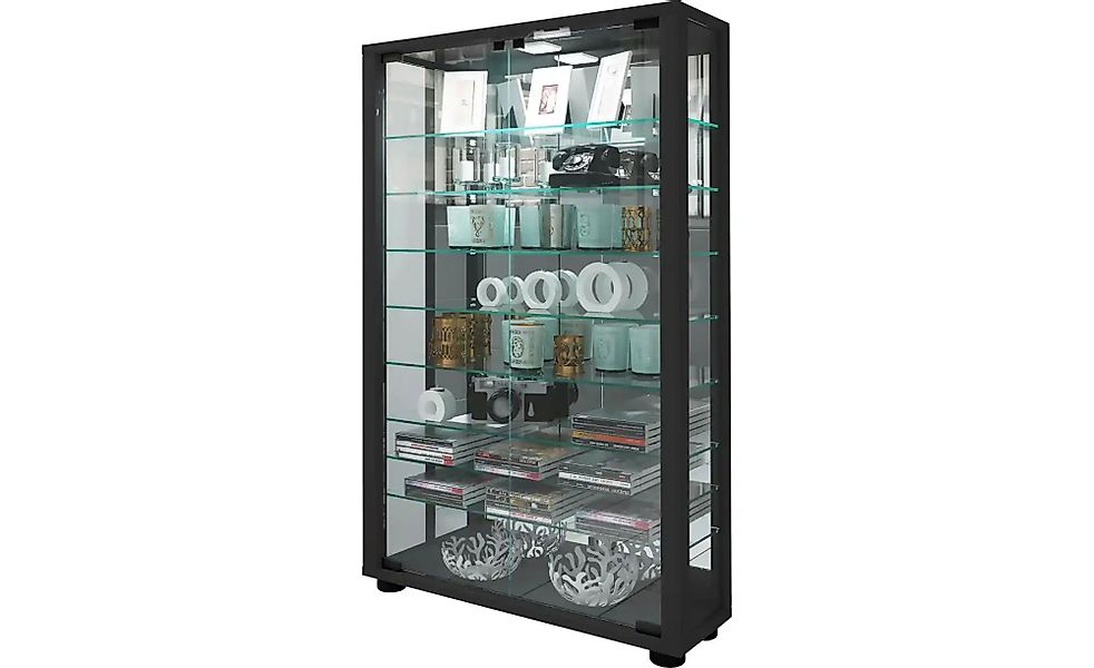Vitrine  Lumo ¦ schwarz ¦ Maße (cm): B: 59 H: 91,3 T: 18.0 Schränke > Vitri günstig online kaufen