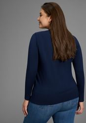 Laura Scott CURVE Strickpullover figurumspielend, mit günstig online kaufen