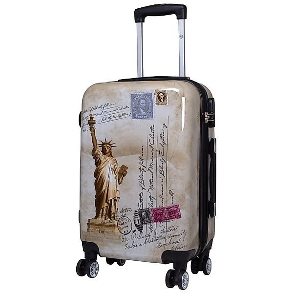 Trendyshop365 Hartschalen-Trolley New York - Freiheitsstatue, günstig online kaufen
