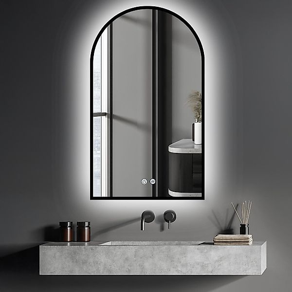 Apejoy Badspiegel 50x90cm Arch LED Wandspiegel günstig online kaufen