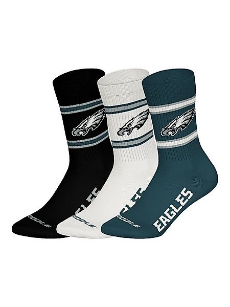 HUDDLE Freizeitsocken Philadelphia Eagles Crew (3-Paar) Casual Socken, Allt günstig online kaufen