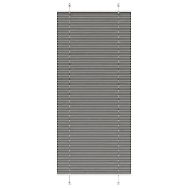 vidaXL Plissee Anthrazit 85x200 cm Stoffbreite 84,4 cm Polyester 4015106 günstig online kaufen