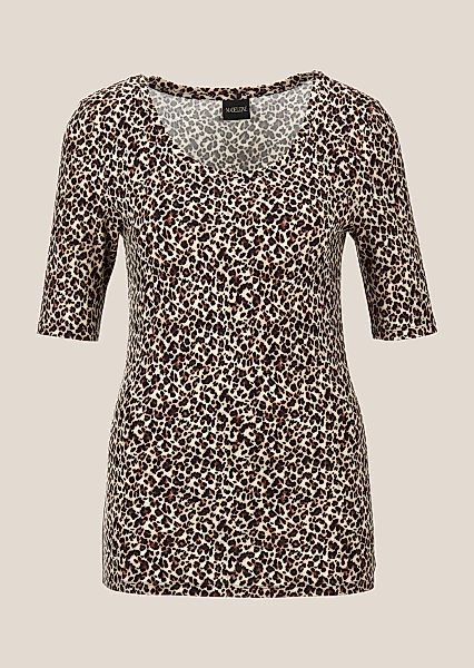 MADELEINE Kurzarmshirt "Shirt Halbarmshirt mit Animal-Print" günstig online kaufen