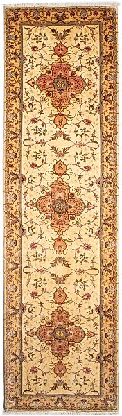 morgenland Orientteppich »Perser - Täbriz - Royal - 314 x 80 cm - hellbraun günstig online kaufen