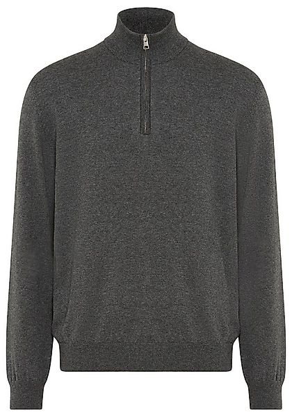Gant Stehkragenpullover COTTON/WOLL HALF ZIP mit Rippstrick-Details, normal günstig online kaufen