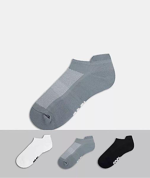 ASOS 4505 – Sneaker-Socken mit antibakterieller Oberfläche im 3er-Pack-Mehr günstig online kaufen