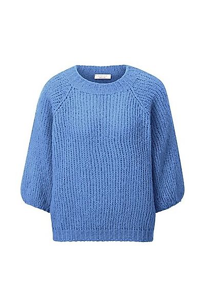 Rich & Royal Wollpullover Chunky Handknit Look pullover ocean blue günstig online kaufen