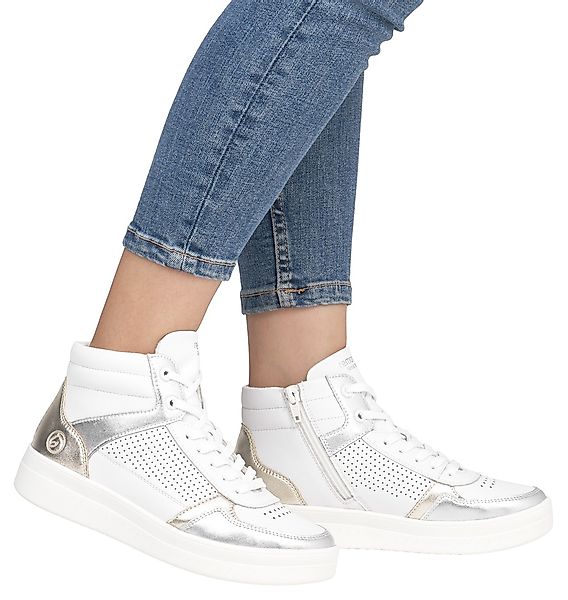 Remonte Plateausneaker, Freizeitschuh, Schnürschuh, High Top-Sneaker mit Ko günstig online kaufen