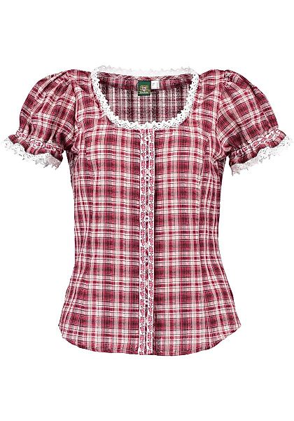 OS Trachten Trachtenbluse Ulama Damen Kurzarmbluse günstig online kaufen