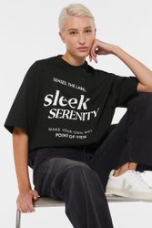 SENSES.THE LABEL Rundhalsshirt aus Baumwolle günstig online kaufen