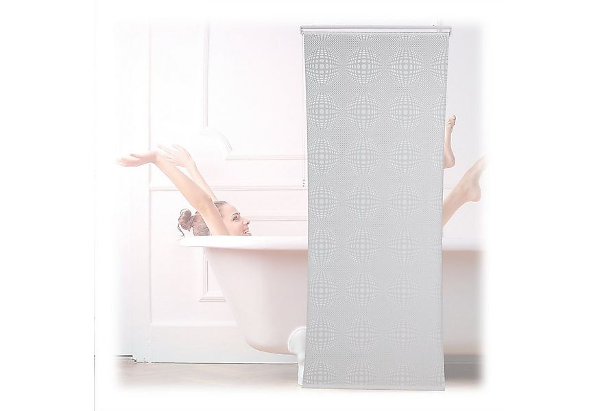 relaxdays Duschrollo Gemustertes Duschrollo Breite 100 cm, 100x240cm günstig online kaufen
