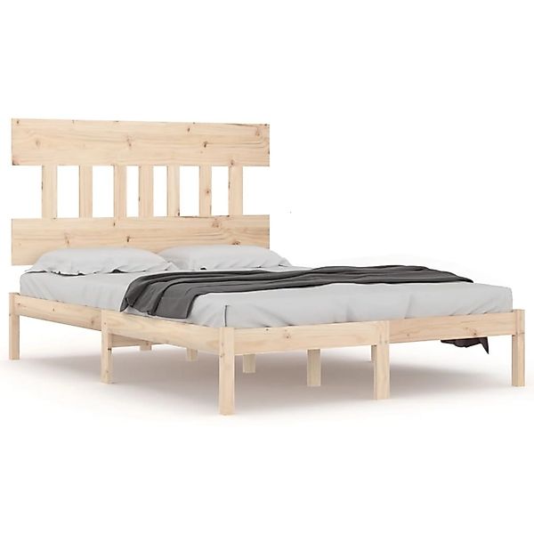 vidaXL Bettgestell, Massivholzbett 120x200 cm günstig online kaufen