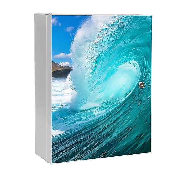 Banjado XXL Medizinschrank Abschliessbar 35x46x15cm Arzneischrank Weiß Aus günstig online kaufen