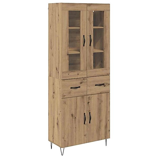 vidaXL Highboard Artisan-Eiche 69,5 x 34 x 180 cm Holzwerkstoff 3402702 günstig online kaufen