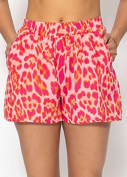 SASSYCLASSY Shorts Musselin Shorts mit Print Damen Bedruckte Baumwollshorts günstig online kaufen