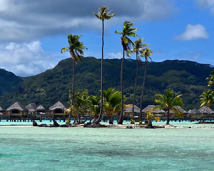 Fototapete "Lagune Tahiti" 4,00x2,50 m / Glattvlies Brillant günstig online kaufen