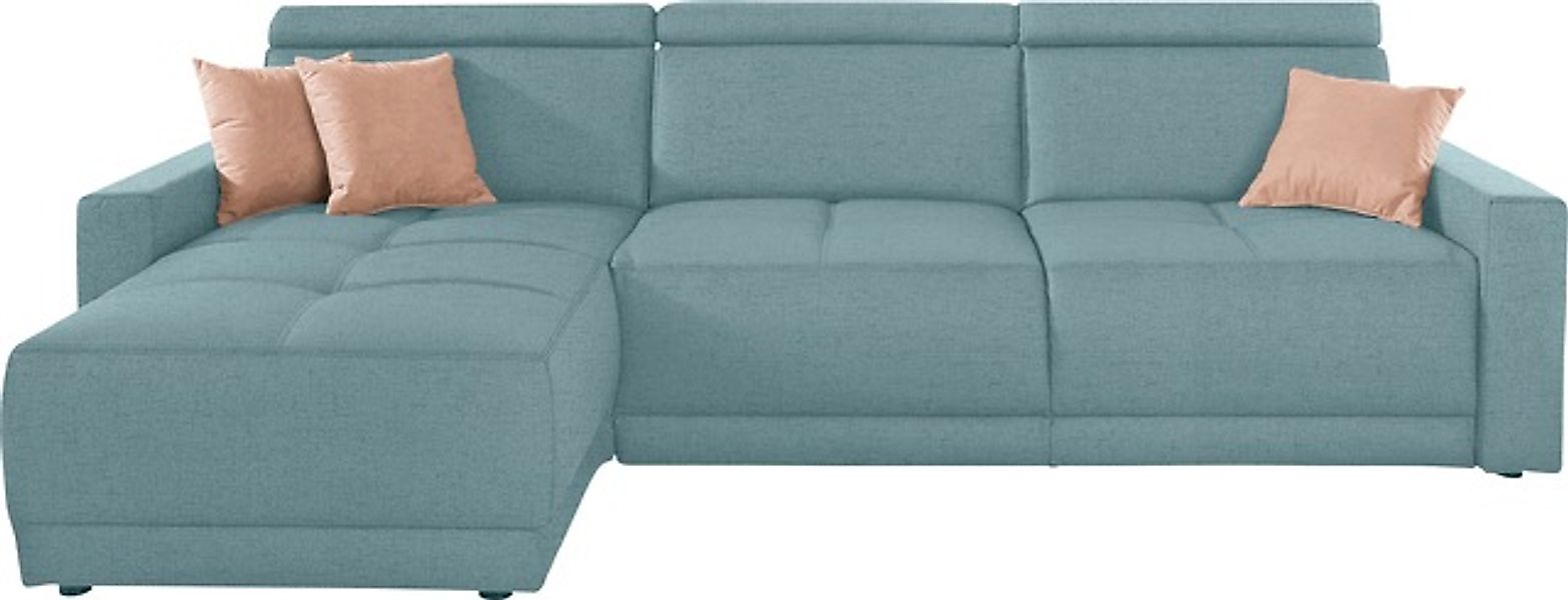 DOMO collection Ecksofa »Ava mit moderner Sitzheftung & toller Doppelnaht, günstig online kaufen