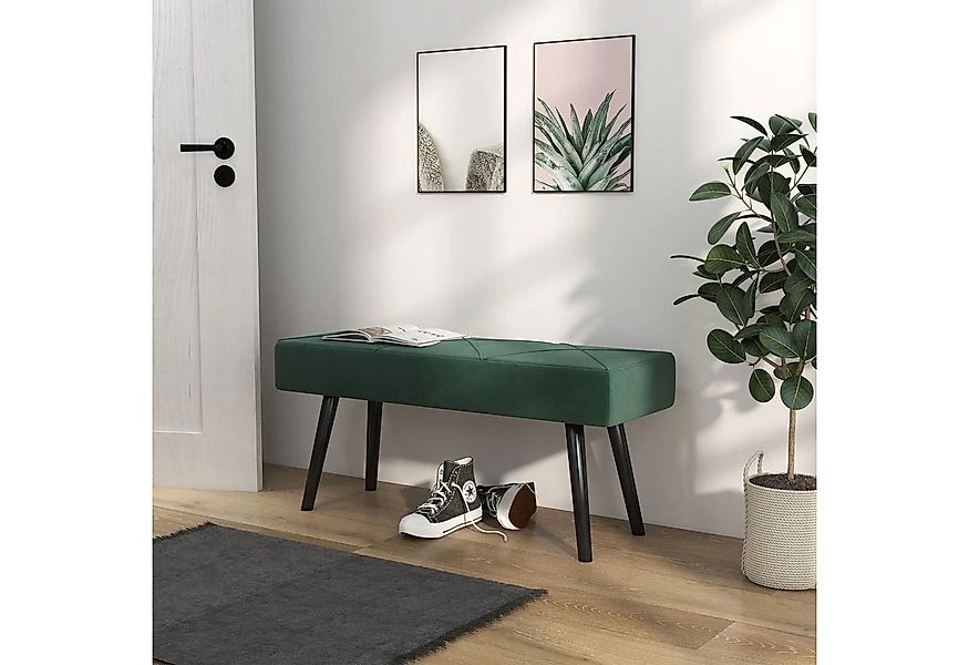 BlingBin Polsterbank Sitzbank Polsterbank in Samtoptik, Bettbank mit X-Must günstig online kaufen