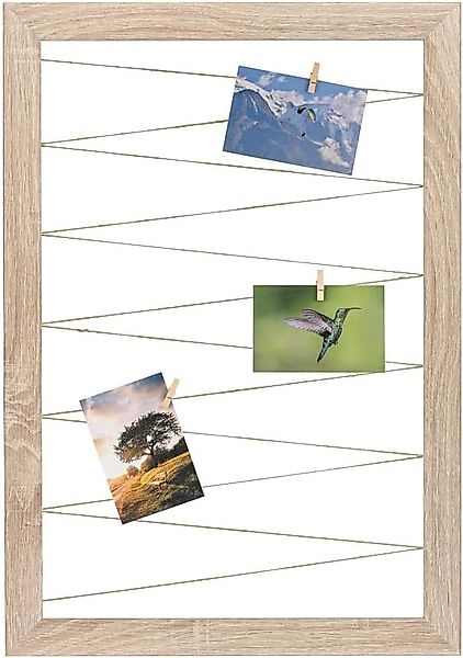 Clamaro Bilderrahmen, Fotohalter Pinnwand Fotorahmen Eiche günstig online kaufen