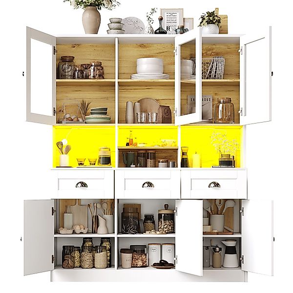 MODFU Hochschrank Multifunktionales,Sideboard (Küchenbuffet mit App-gesteue günstig online kaufen