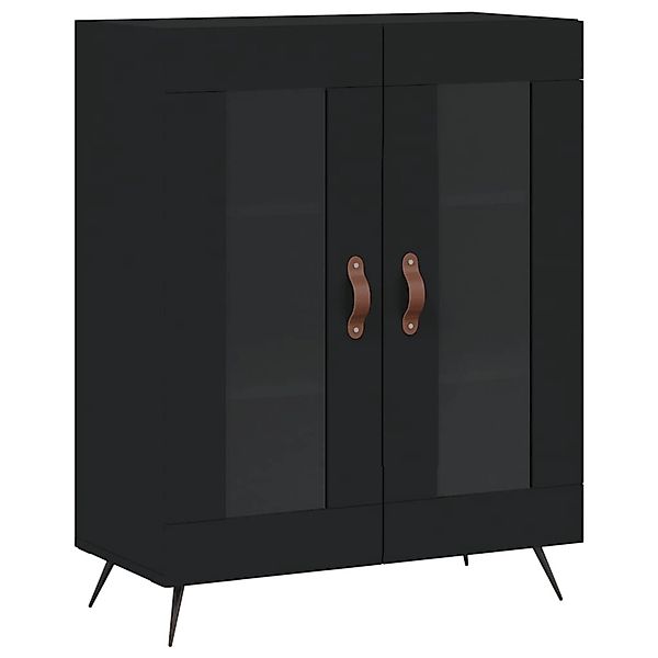 vidaXL Sideboard Schwarz 69,5x34x90 cm Holzwerkstoff 827757 günstig online kaufen