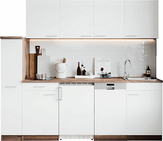 RESPEKTA Küche "Oliver", Breite 225 cm, wechselseitig aufbaubar günstig online kaufen