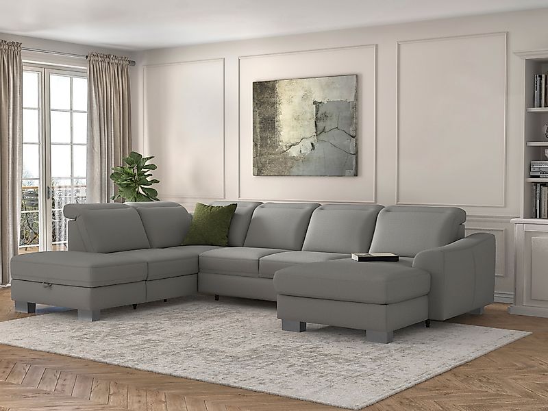 sit&more Wohnlandschaft »Dundee U-Form«, mit Federkern und Edelstahlfüßen, günstig online kaufen