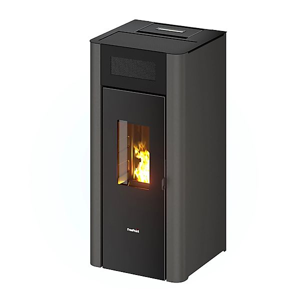 Freepoint Pelletofen Amaranto Pelletöfen Stahl Anthrazit 8,5 kW mit Automat günstig online kaufen
