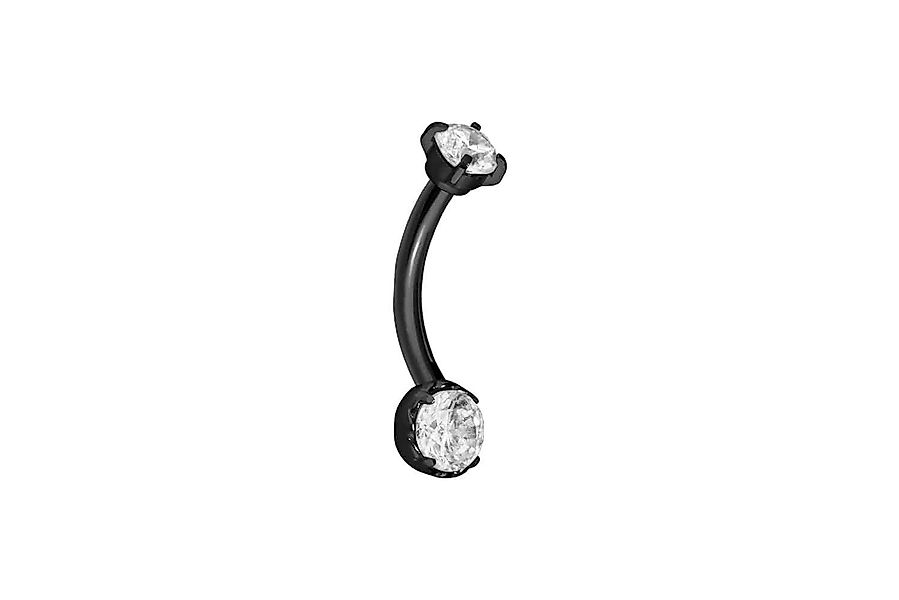 PIERCINGLINE Augenbrauenpiercing Titan Banane mit Push günstig online kaufen