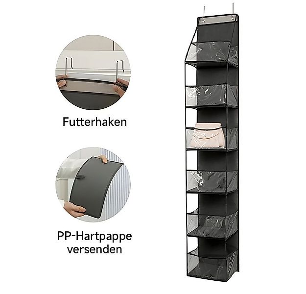 PODOFO Hängeregal Handtaschen Organizer Hängend, 6-Taschen Oxford Stoff Hän günstig online kaufen