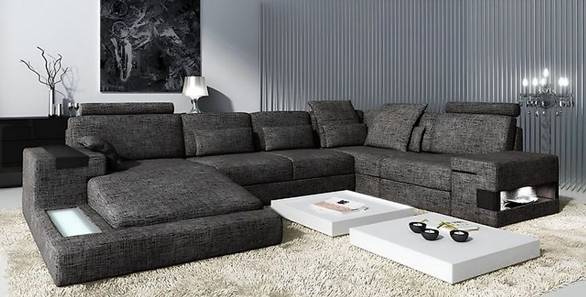 Xlmoebel Ecksofa Großes Lederecksofa mit Polsterung., 1 Teile, Hergestellt günstig online kaufen