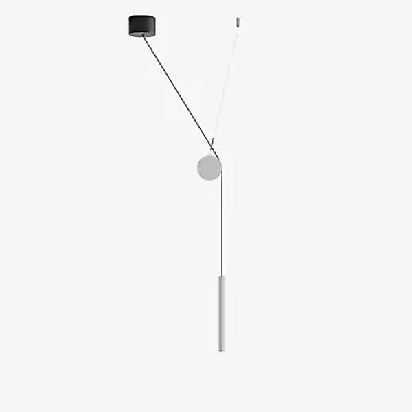 Luceplan Doi Pendelleuchte LED mit Accessoire, weiß/schwarz/weiß - Phasendi günstig online kaufen