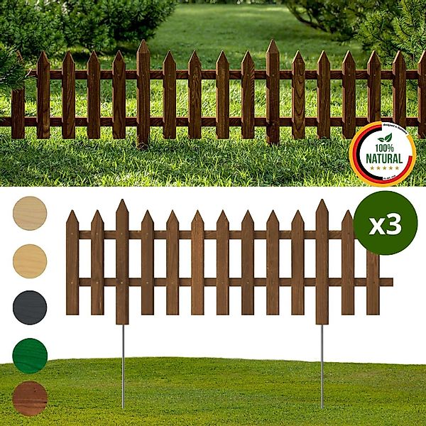 Floranica Zierzaun Vorgartenzaun Steckzaun Gartenzaun Zierzaun günstig online kaufen