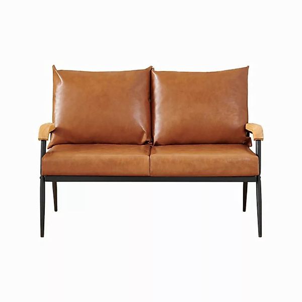 Ofcasa Sofa 2-Sitzer Sofa, gepolsterte Couch mit Armlehnen, 110x61x81cm Kun günstig online kaufen