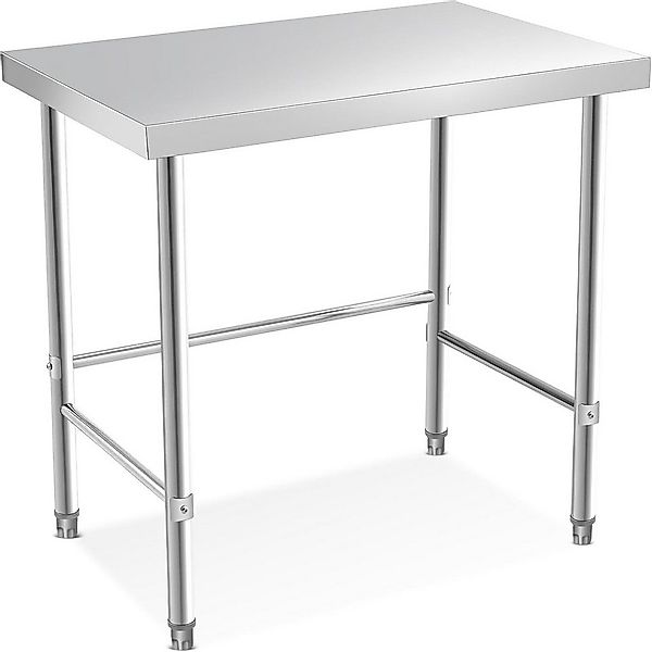 GarveeMore Schreibtisch Edelstahl Catering Arbeitstisch Arbeitsbank für Zuh günstig online kaufen