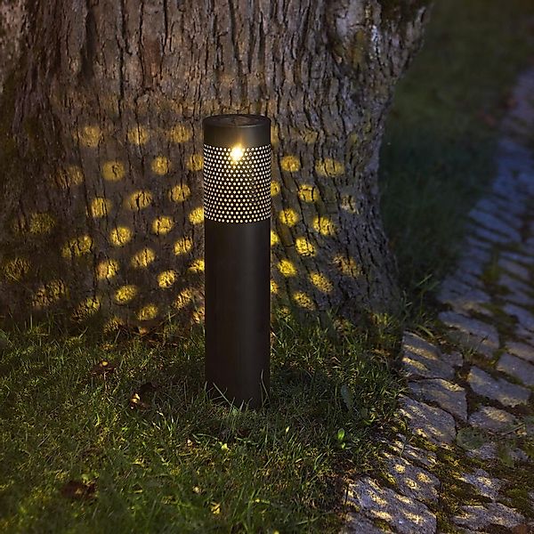 LED Solar Wegeleuchte Blace in Schwarz 0,06W IP44 mit Dämmerungssensor und günstig online kaufen