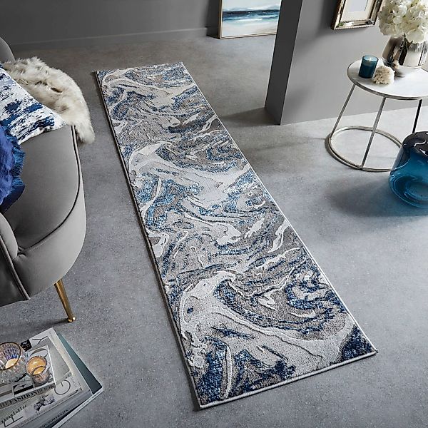 FLAIR RUGS Läufer »Marbled«, rechteckig, 12 mm Höhe, dezenter Glanz, mehrfa günstig online kaufen