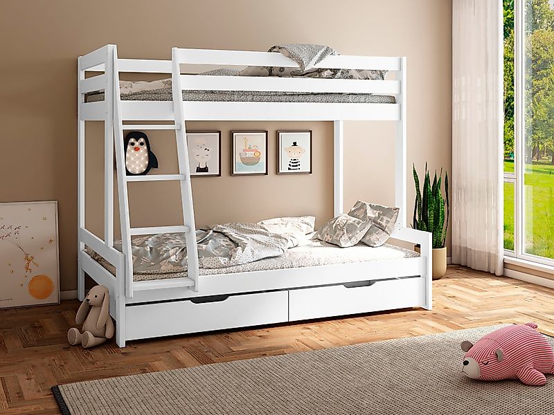 Lüttenhütt Etagenbett "Doppelstockbett, Hochbett, "NORA" BESTSELLER", (Leit günstig online kaufen