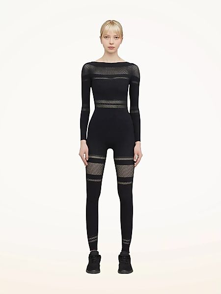 Wolford - Net Lines Jumpsuit, Frau, black, Größe: M günstig online kaufen